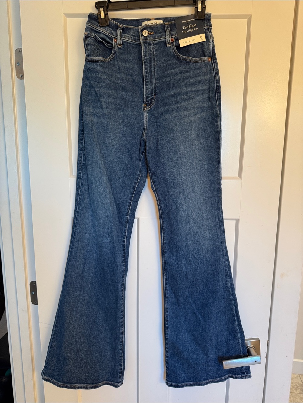 Abercrombie & Fitch The Flare Ultra High Rise Curve Love 28/6
